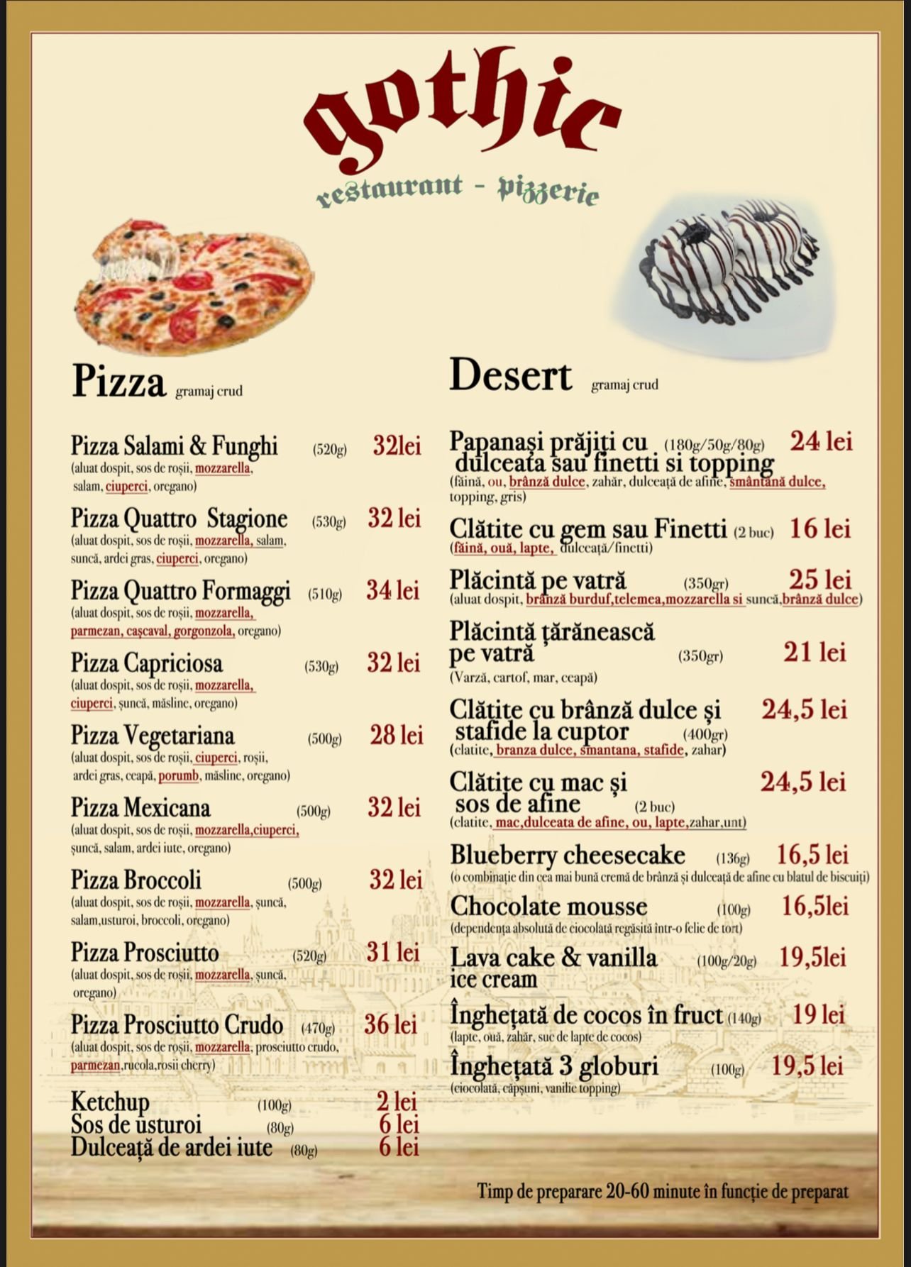 Pizza/Desert